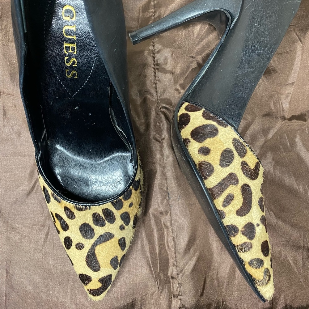 GUESS  Leopard Print Heels